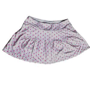 Lilly Pulitzer Luxletic Gardenia Skort Skirt Polka Dot Pink Womens Small S
